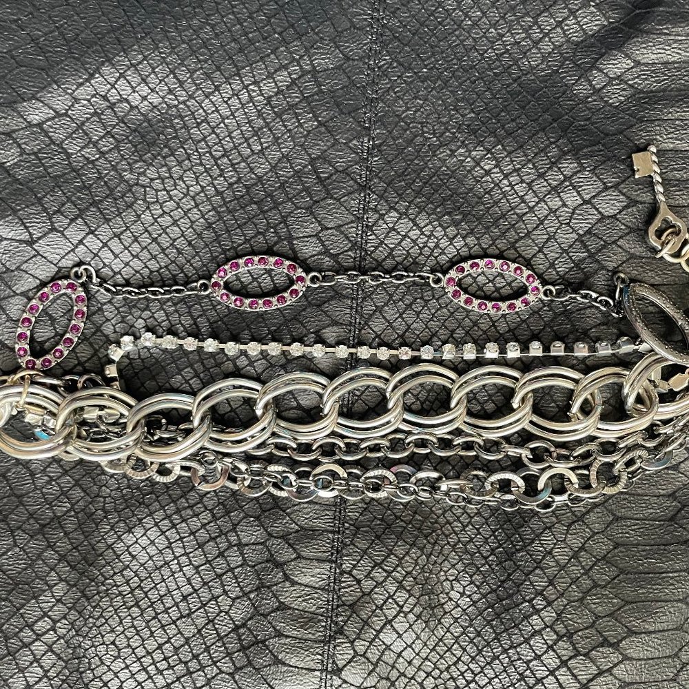 Premier Design Silver Multi Chain Bracelet - Picture 2 of 3